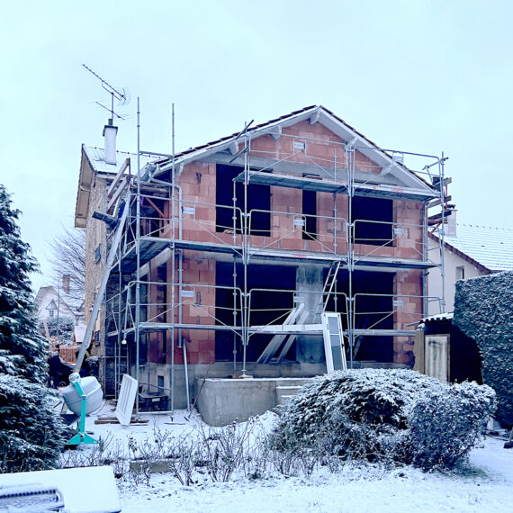 Rénovation et extension d’une maison d’habitation (faux colombage) au Chesnay-Rocquencourt